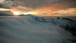 Sunset in the mountains