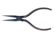vintage iron pliers on a white background