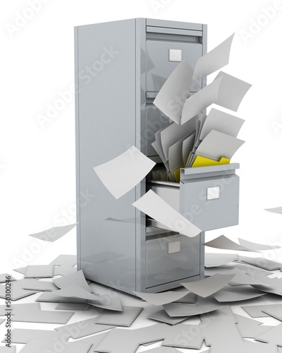 Illustration: filing cabinet filing cabinet