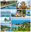 Collage of beautiful landscapes of Thailand