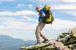 Hiking in Carpathian mountains