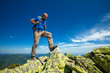 Hiking in Carpathian mountains