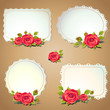 vintage roses vector