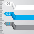 Ribbon infographic design