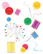 Vektor: sewing background sewing background
