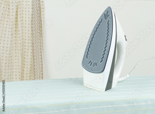 Photo: Modern steam iron the new technology for ironing Modern steam iron the new technology for ironing
