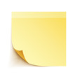 Yellow Stick Note Paper