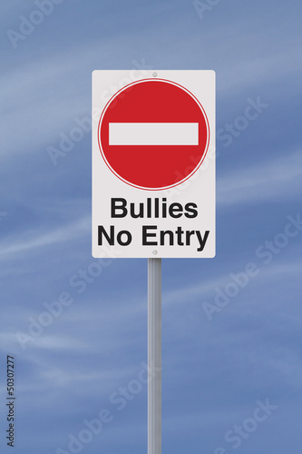 Photo: Anti-Bullying Road Sign Anti-Bullying Road Sign