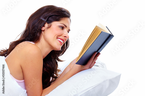 Photo: Reading woman. Reading woman.
