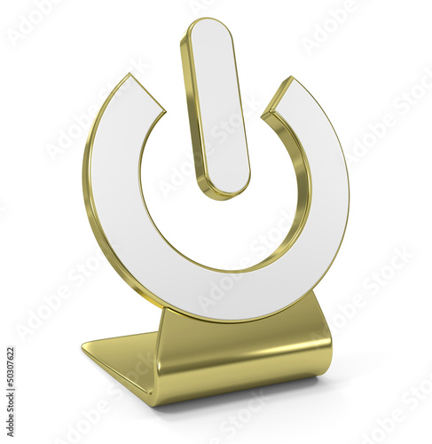 Illustration: Power Golden Icon Power Golden Icon