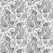 Hand Drawn Paisley ornament.