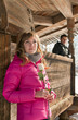 Young loving couple on appointment on the nature, love story