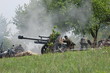 WWII reenactment. German cannon