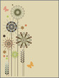Flowers and butterflies