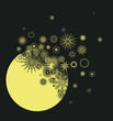 Moon and Flowers