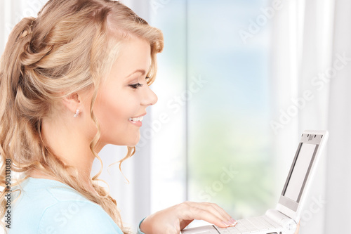 Photo: businesswoman with laptop businesswoman with laptop