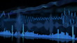 Different Audio Wave Patterns Equalizer in 3D Space Loop