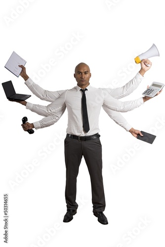 Photo: Multitasking businessman Multitasking businessman
