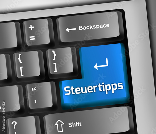 Illustration: Keyboard Illustration "Steuertipps" Keyboard Illustration "Steuertipps"