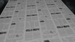 Breaking news out of a newspaper printing press