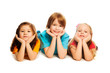 Three kids on the floor