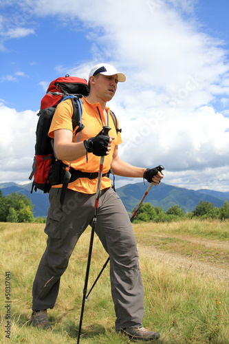 Photo: Summer hiking in the mountains. Summer hiking in the mountains.