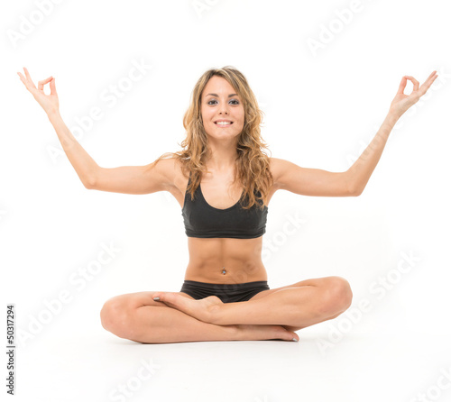 Photo: Lotus position Lotus position