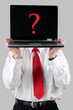 Laptop mit Fragezeichen