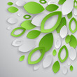 Green leaves abstract background. Vector illustration.