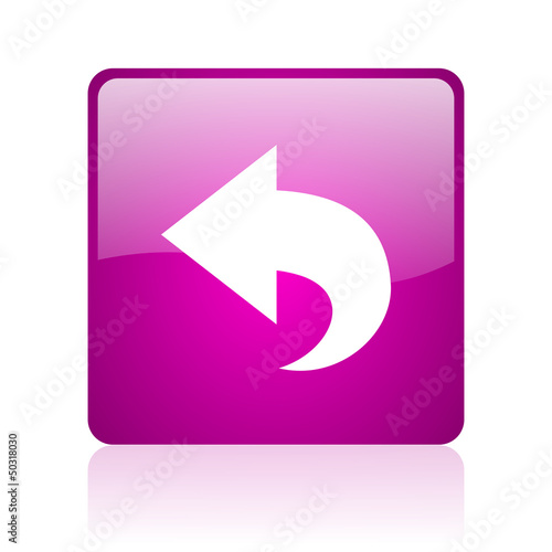 Illustration: next violet square web glossy icon next violet square web glossy icon