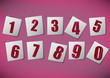 Numbers set. Vector.