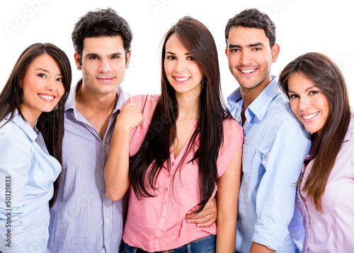 Photo: Group of casual friends Group of casual friends