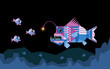 Angler fish attracts prey