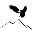 Vektor: Eagle in the mountains Eagle in the mountains