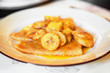 Caramelised banana and pancake
