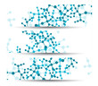 Dna banner for your design, digital Illustration.