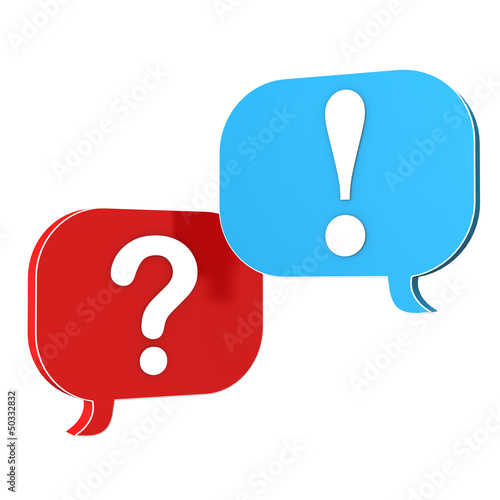 Illustration: Speech Bubbles Question Answer Speech Bubbles Question Answer