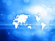 world map technology style
