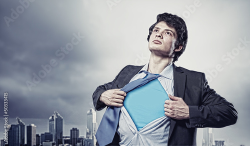 Photo: Young superhero businessman Young superhero businessman