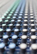 Vintage amplifier close up