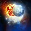 Image of planets in space