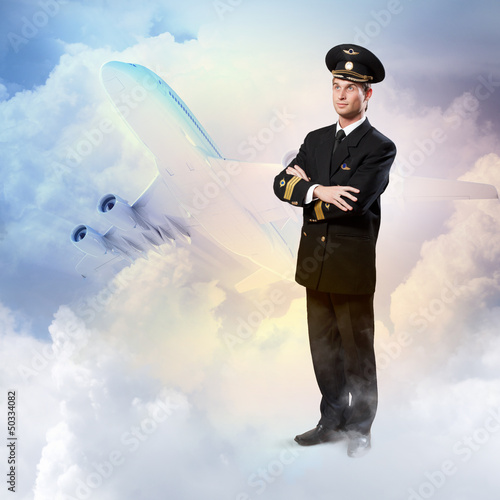 Photo: Image of male pilot Image of male pilot