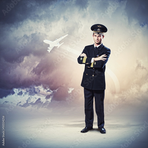 Photo: Image of male pilot Image of male pilot