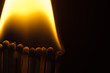 Burning matches