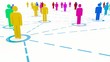 Social network concept, with alpha channel