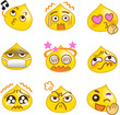 Emoticons Yellow Drop Set 1