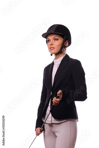 Photo: strict jockey with thin switch strict jockey with thin switch