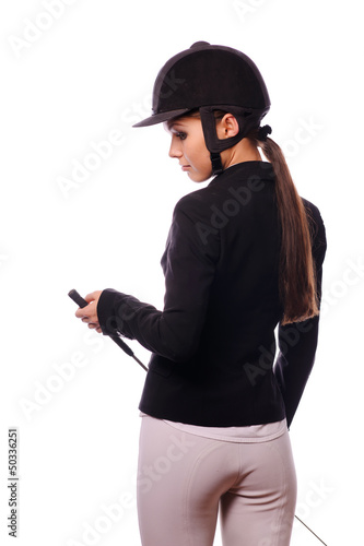 Photo: strict jockey with thin switch strict jockey with thin switch