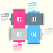 Abstract paper infografics