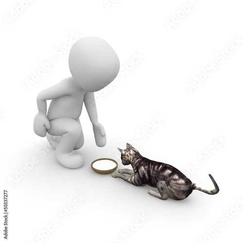 Illustration: Katze Futter Katze Futter